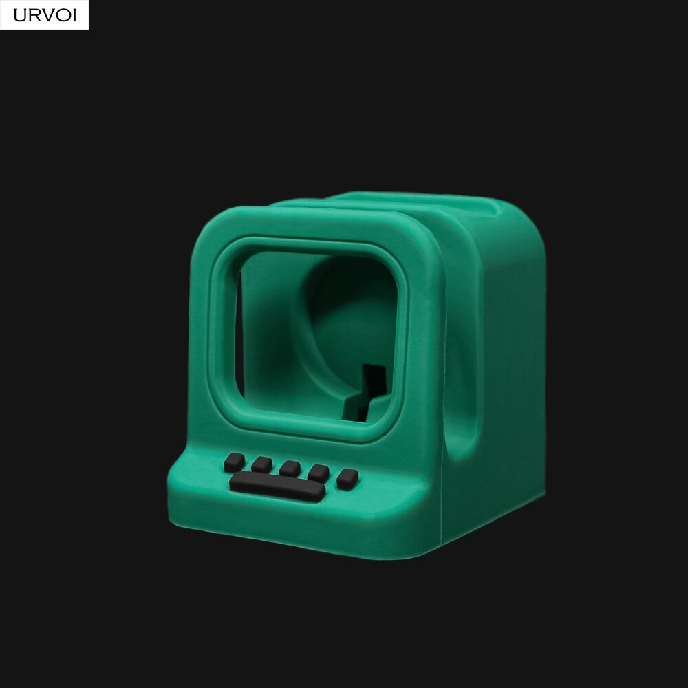 Urvoi Houder Voor Apple Watch Silicone Stand Watchos Keeper 2 In 1 Thuis Opladen Dock Voor Iwatch Klassieke Mac Voor airpods: Green