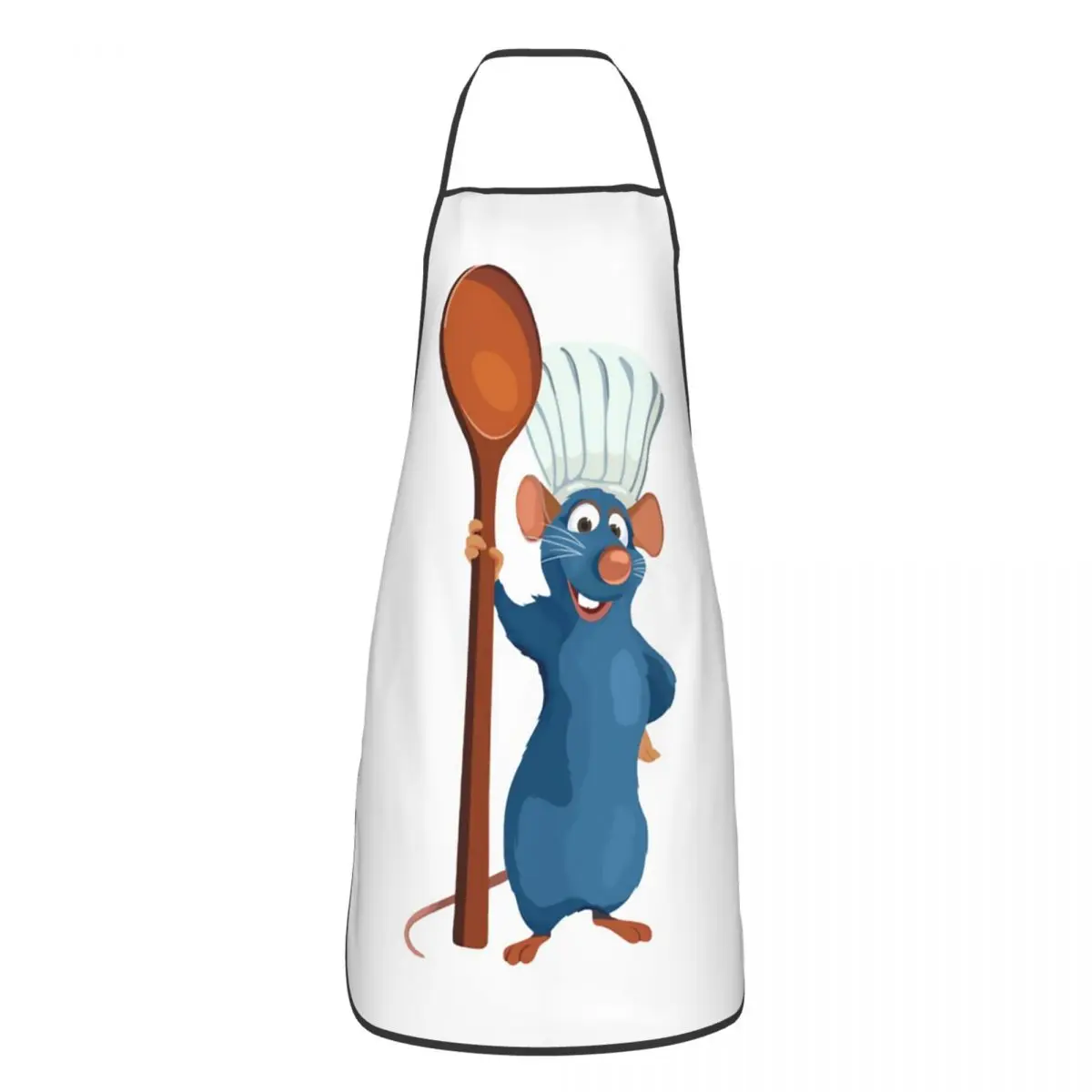 Gran Chef Ratatouille Remy delantal Cocina Chef cocinar hornear babero hombres mujeres cualquier persona puede cocinar Tablier cocina para pintar: Azul