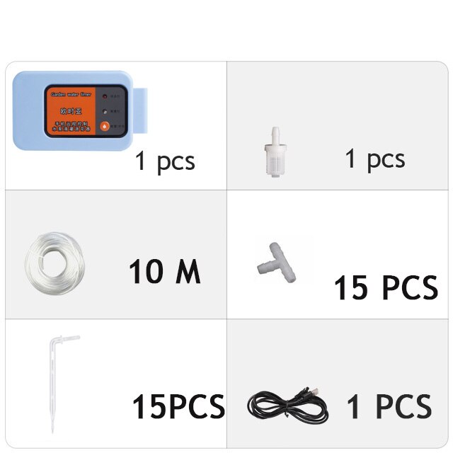 Mobile Phone Remote WIFI Control watering device Intelligent automatic Drip Irrigation System For Garden plant water pump timer: A