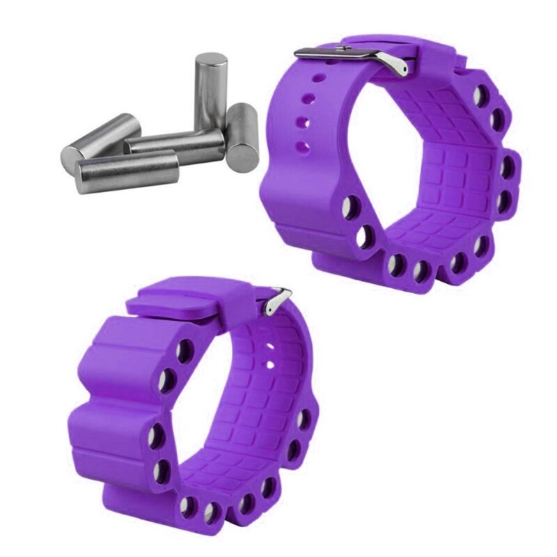 2 Pcs Durable Wrist Weights Wearable Weight Training Bracelet Intensify Fitness 448D