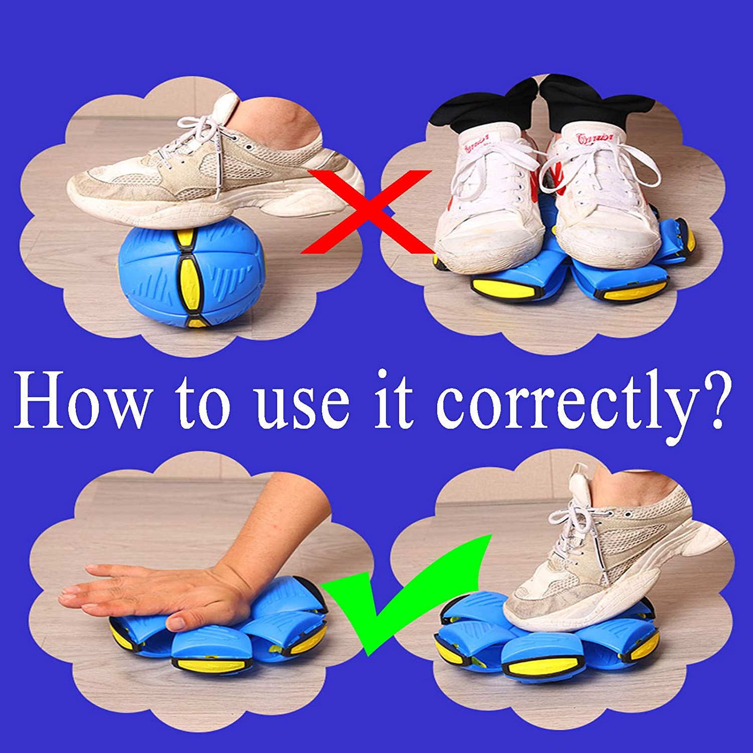 Outdoor Flying UFO Flat Throw Disc Ball With LED Light MusicToy Kid Garden Basketball Game Magic UFO Deformed Flat Ball 23cm