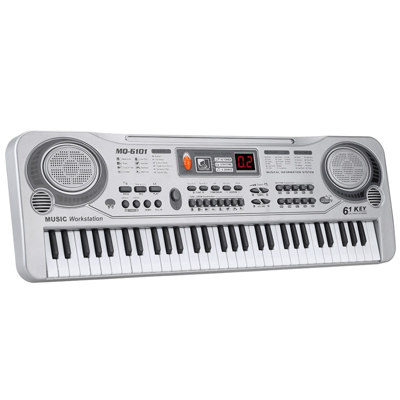 61-Key Keyboard Piano Piano Led Instrument Keyboard 21-Inch Music Education Double-Row Electronic Piano Children Beginner