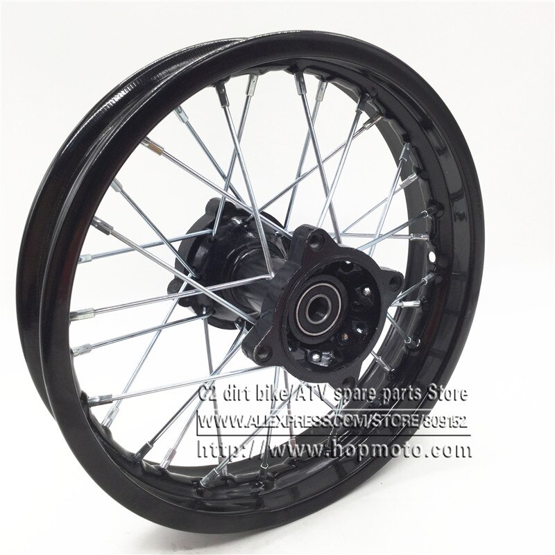 Pit bike Rim of 12inch Rear Wheel Rim 80/100-12inch Steel dirt bike wheel Rims