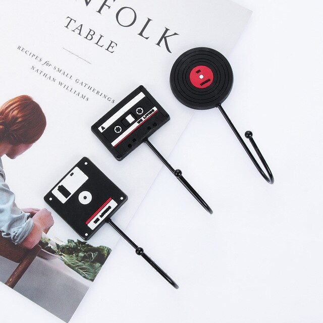 Colgador de ganchos de pared de silicona Retro ganchos de decoración de pared de acero inoxidable colgador de ropa colgador de llaves gancho de puerta estante de almacenamiento de baño