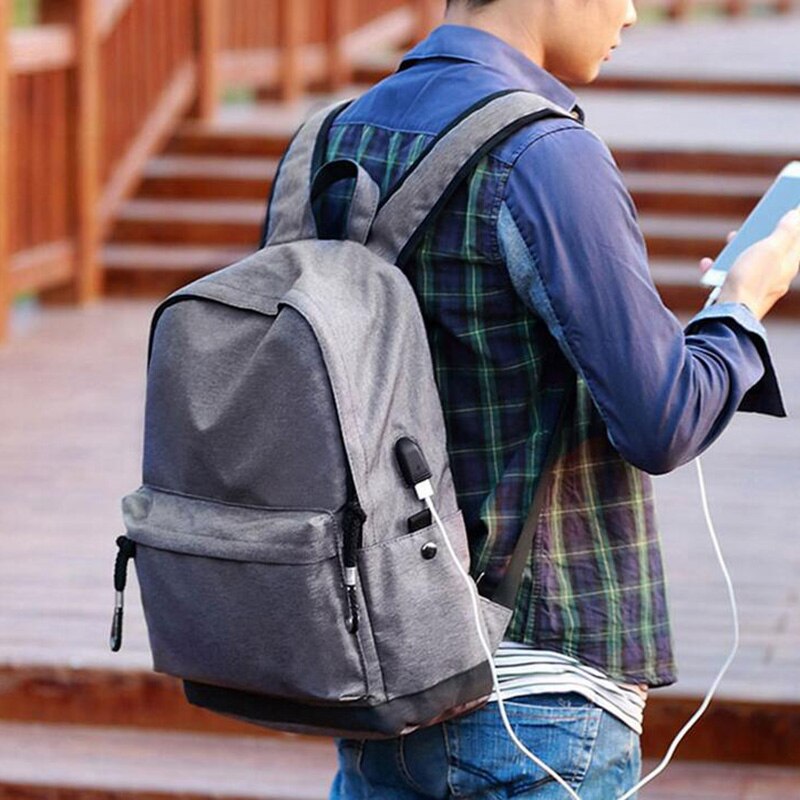 Senkey Style Men Backpack Student School Bags For Teenagers backpack Men Travel USB Charging Computer Bag