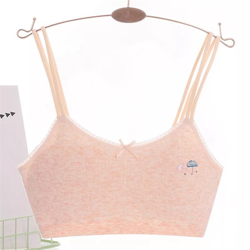 Meisjes Beha Katoen Kids Sport Beha Ademend Bustier Voor Meisjes Kinderen Sport Bras Soft Bh Zonder Beugel