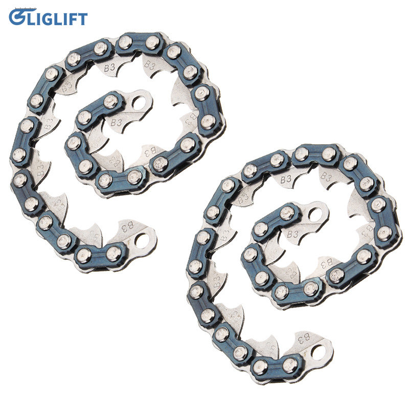 2Pcs 65Mn Trimmer Kopf Spule Kette Gras Garten Pinsel Cutter Kette Gras Brushcutter Für Trimmer Kopf Rasenmäher Garten werkzeug