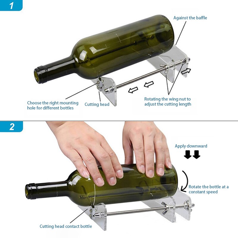 Glass Bottle Cutter DIY Cut Tools Machine Wine Beer Glass Bottle Cutter Tool for Bottles Cutting