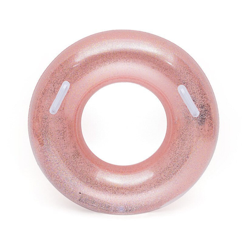 zomer 90/120cm golden/roze sequin inflatabel zwemmen ring, opblaasbare water drijvende rij eiland voor kinderen volwassen