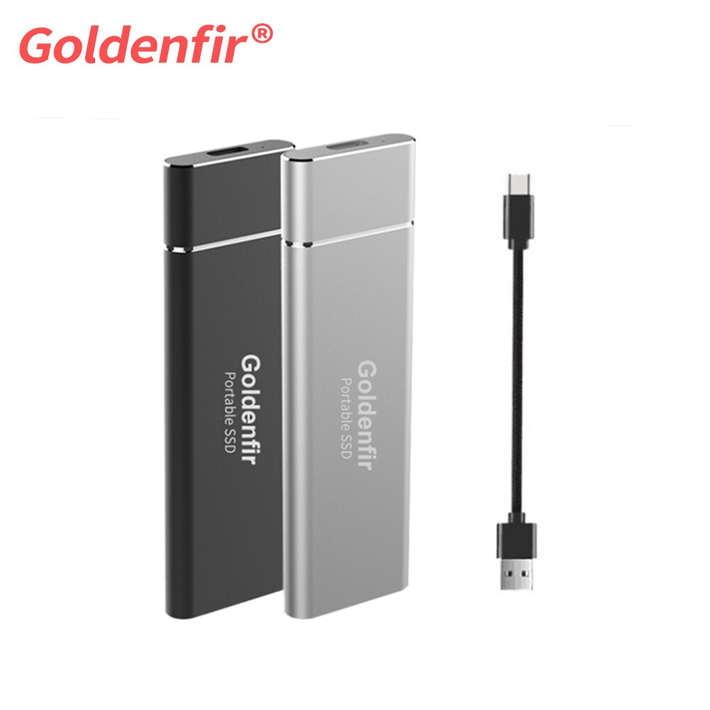 USB 3,1 Tragbare SSD 64GB 128GB 256GB 512GB 1TB Goldenfir Externe fest Zustand Antrieb