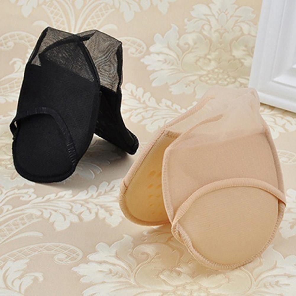 1Pair High Heels Cushions Anti-slip Silicone Dotted Invisible Forefoot Insoles