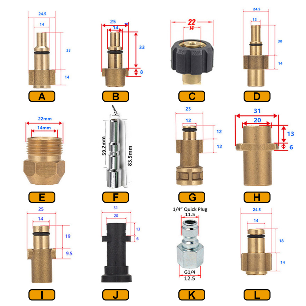 Pressure Washer Wand Extension 30 Degree Curved Angled Undercarriage and Gutter Cleaner Attachment 1/4 Inch Quick Connect 22Inch