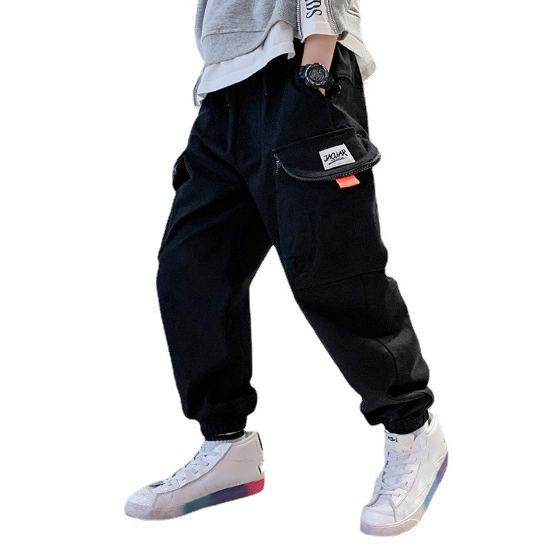 Pantalones de cintura elástica para niñas, ropa deportiva informal para chicas adolescentes de 5 a 14 años, , primavera y otoño