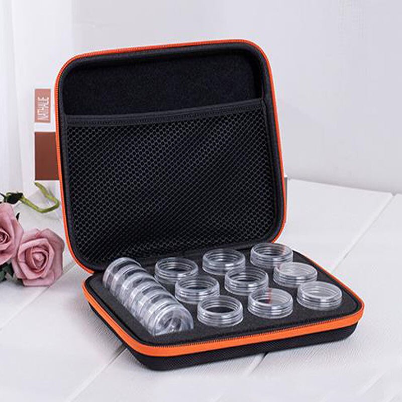 15 gitter zerlegbare diamant-stickerei-zubehör diamant-malboxen kreuzstich-etuis aufbewahrungsorganisator Heimat Lager: Orange