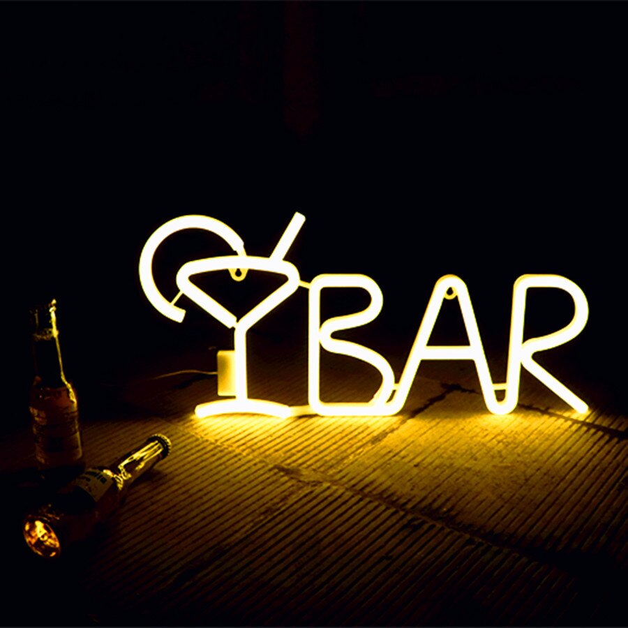 Sød bar neon skilt led regnbue lys lampe til kollegie indretning bar indretning neon lampe væg indretning jule neon pære badekar: Varm hvid