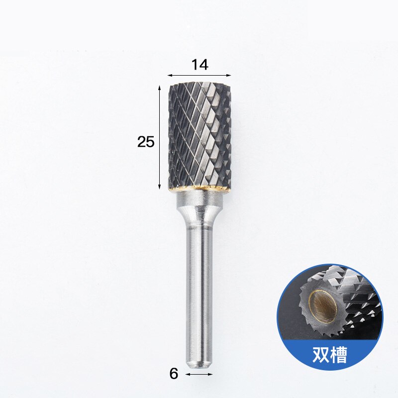 1pc-free vhm tungsten staal frees, 6mm schacht EEN soort Metalen elektrische slijpen hoofd, polijsten tool: AX1425M06