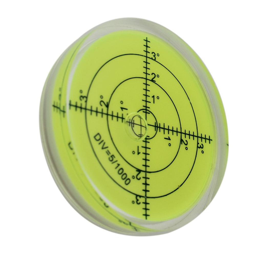 Large Universal 66*12mm Spirit Bubble level Degree Mark Surface Circular Level Bubble for Measuring Tool Green Color