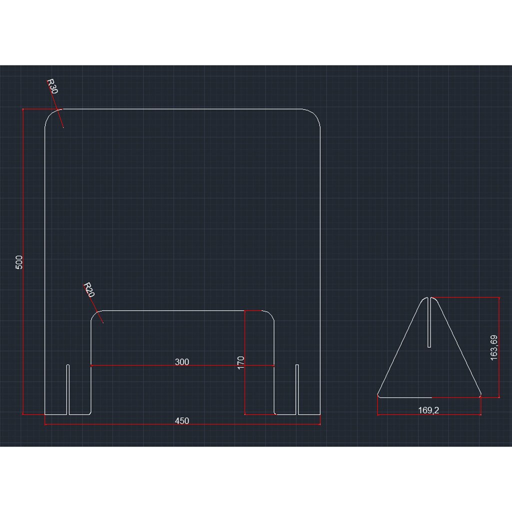 Acrylic Sneeze Guard Shield for Restaurant Grocery Stores Salons Retailers #C