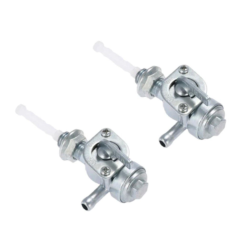 2Pieces On/Off Fuel Shut Off Valve Tap Switch M10x1.25 Gas Fuel Tank Switch