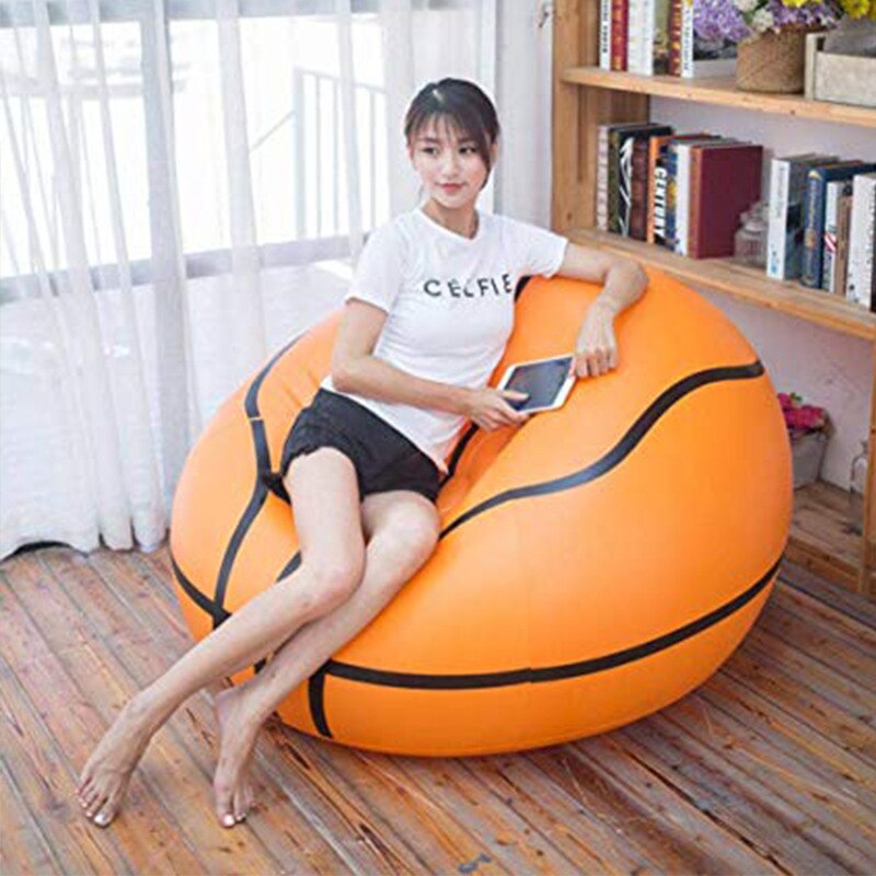 Opblaasbare Grappige Indoor Artic Party Stoel Luie Sofa Vouwen Basketbal Voetbal Stijl Sofa Leisure Ontspannen Kinderen Spelen: Basketball