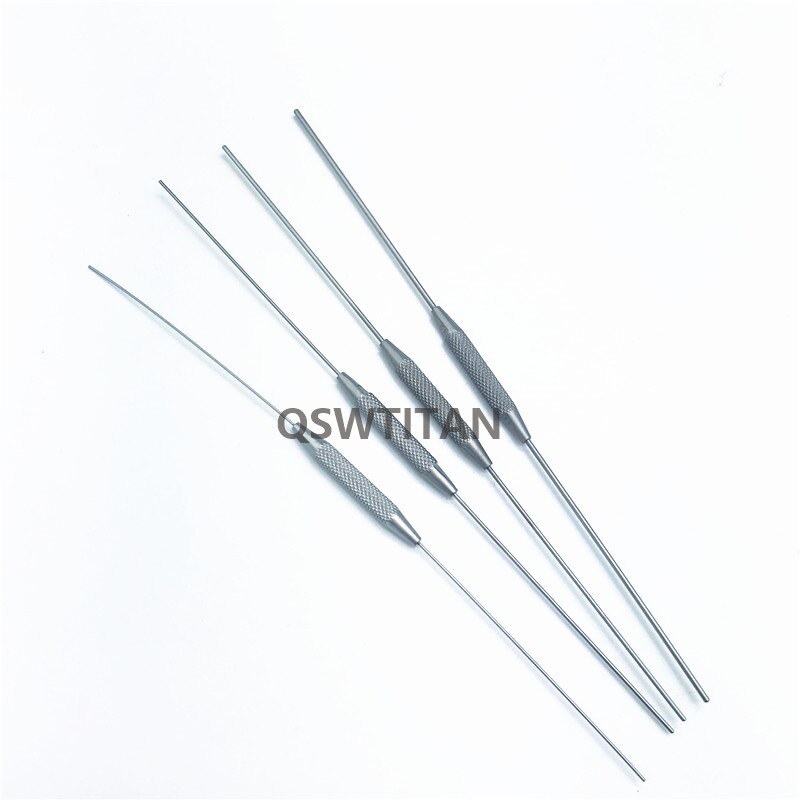 4pc/set ophthalmic instruments double ended lacrimal passage probe flushing stainless steel titanium probe plugging tool