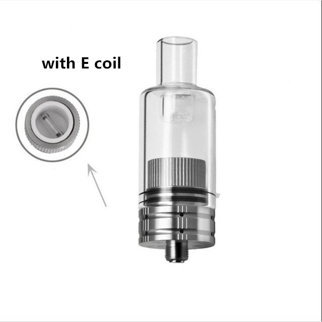 Longmada Mr Bald III Atomizer with Replacement Ceramic Coils Glass Chamber Herbal Tank for 510 Box Mod Dry Herb Vaporizer Kit: Atomizer with E Coil