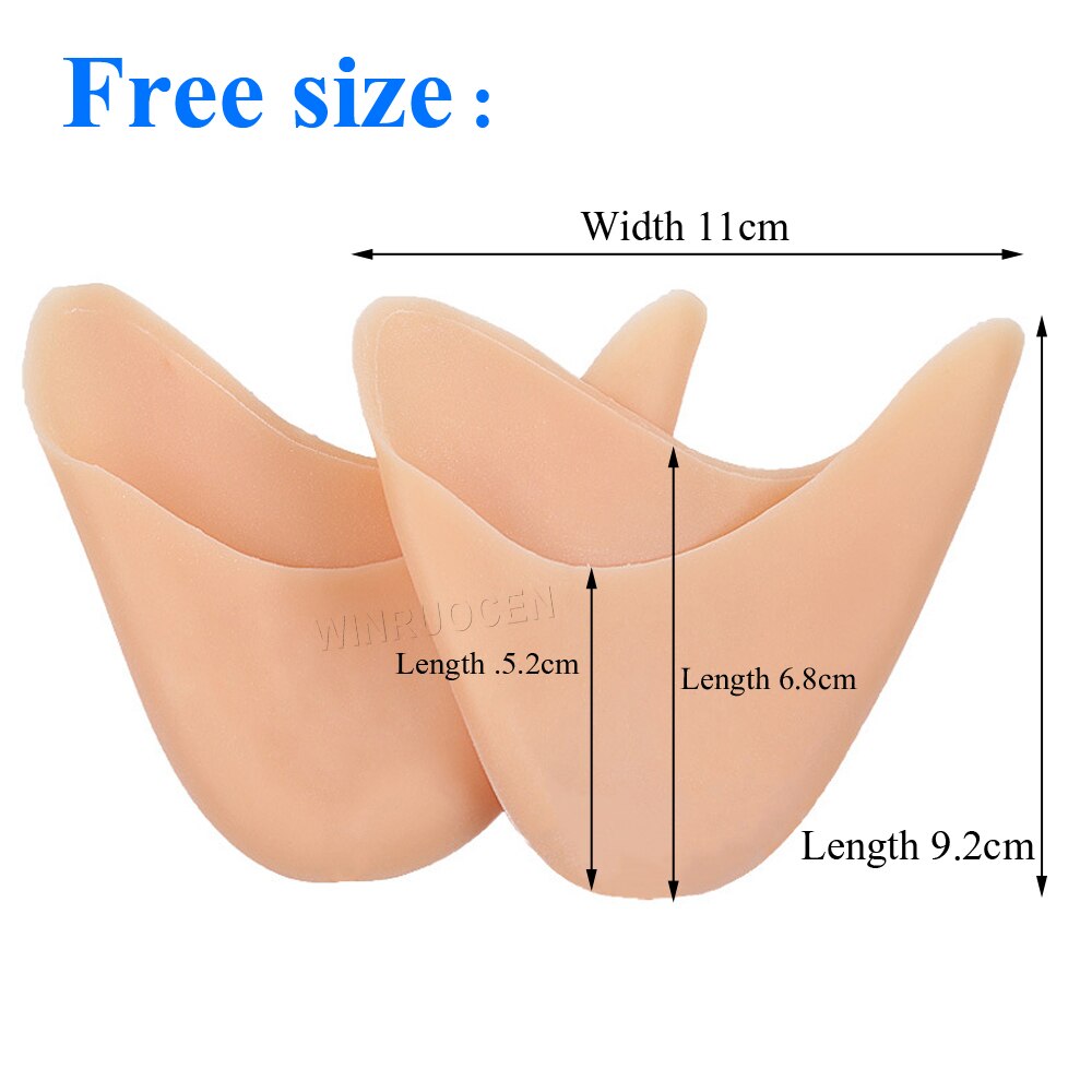 Gel de silicona elástico de para danza del Ballet, Protector para el antepié con agujeros transpirables, plantilla para aliviar el dolor en los dedos del pie