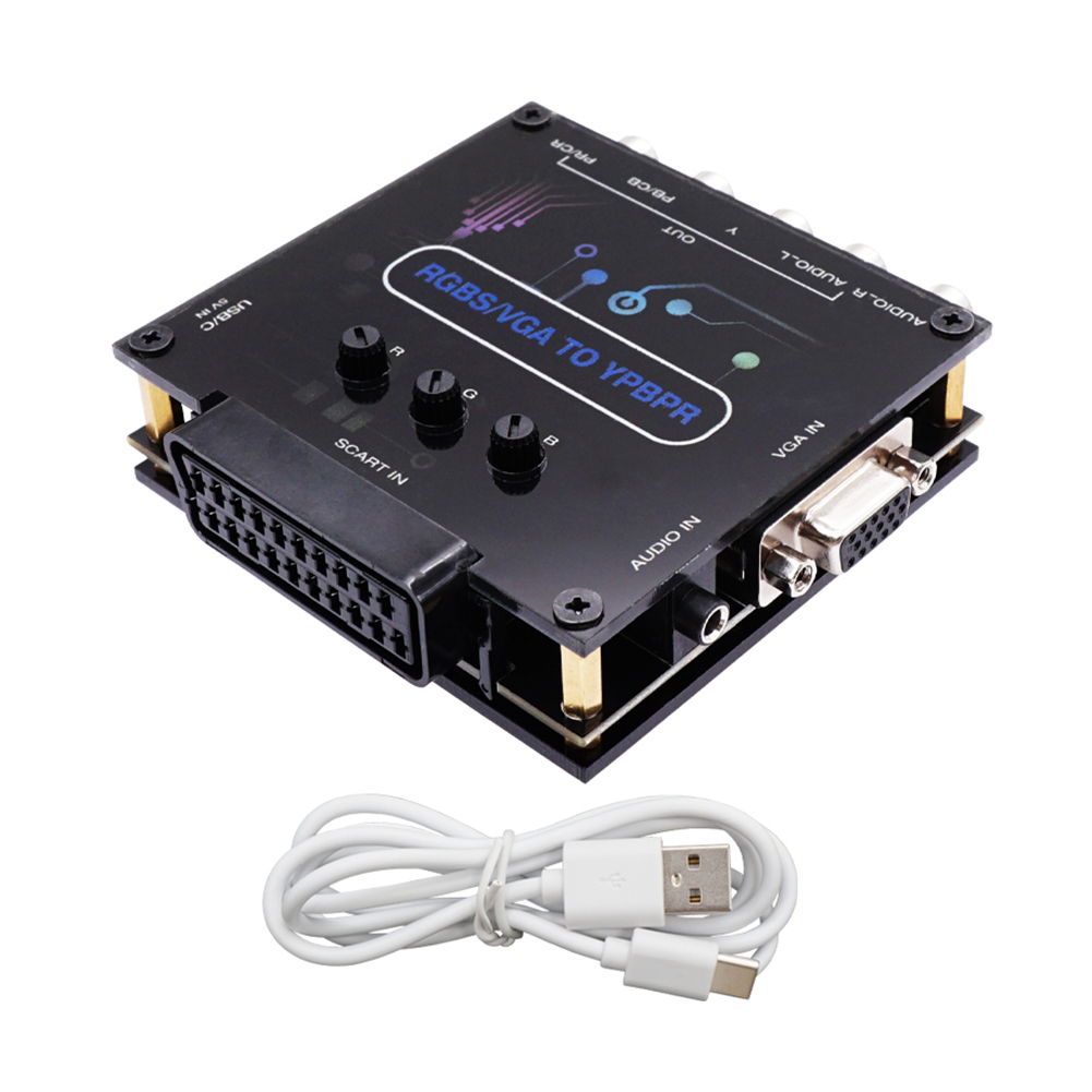 RGBS-Convertisseur de signal vidéo péritel VGA vers YPBPR, pour MD/Saturn, pour coordinateur de document de différence pour SEGA Dreamcast: Default Title