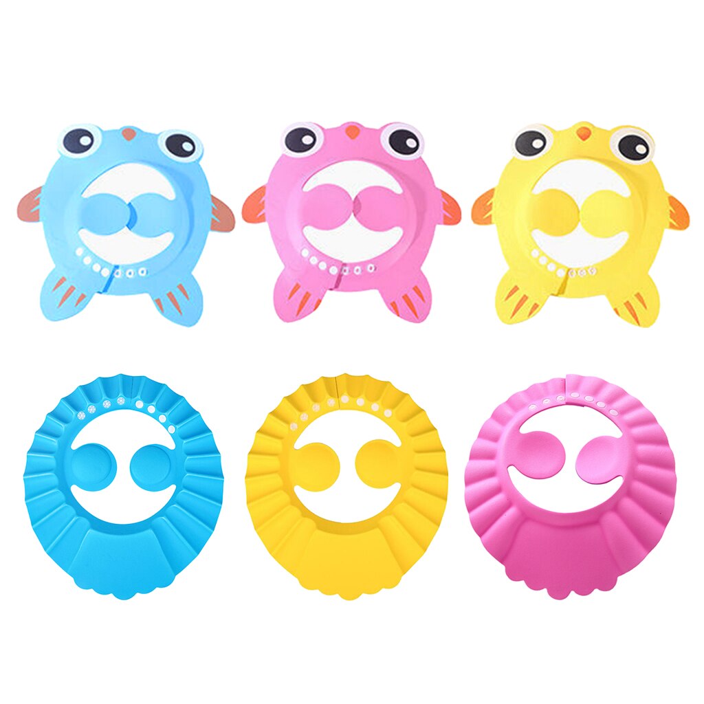 Waterproof Baby Bath Cap PEVA Hat for Children Toddler Shower Caps Reusable