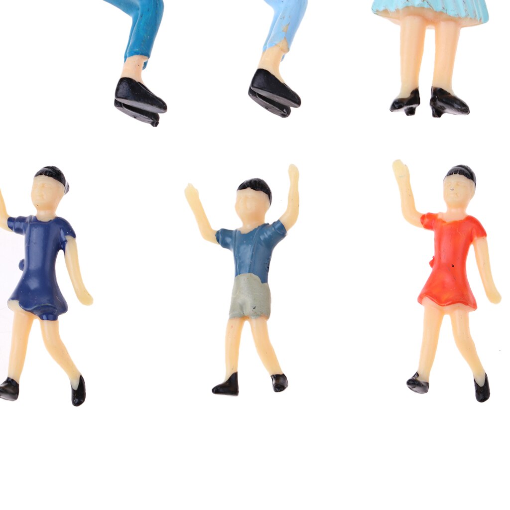 Lot of 30pcs Figurines Person Man Woman Children Standing Sitting Models in