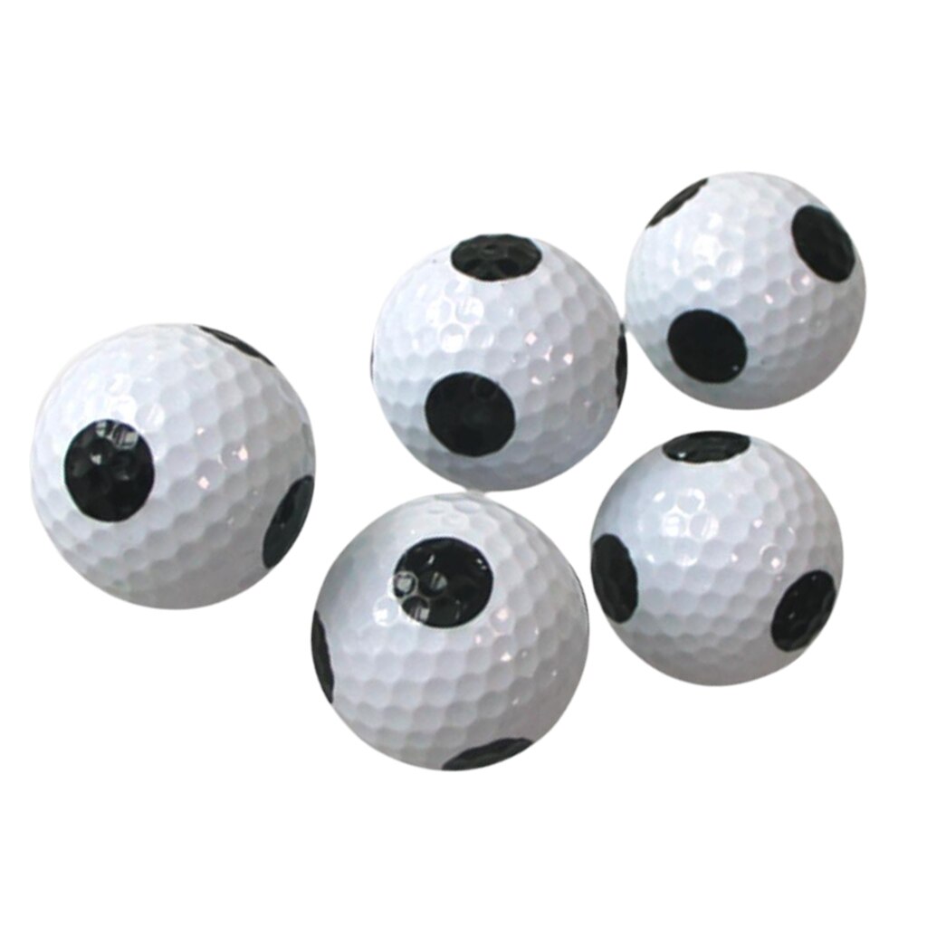 6 Pieces Golf Practice Ball 42mm Rubber Double Layers Golf Training Balls