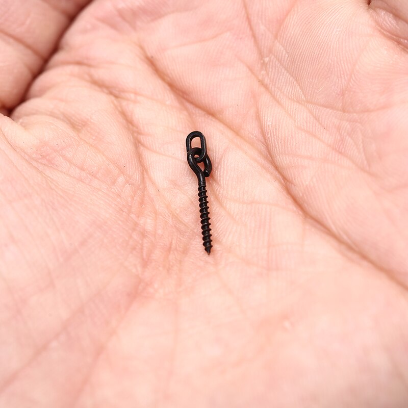 Karper Vissen Haak Stoper Stop Aas Boilie Schroef Met Ronde Link Loop Ronnie Rig Karper Vissen Accessoires Visgerei 10/20Pcs