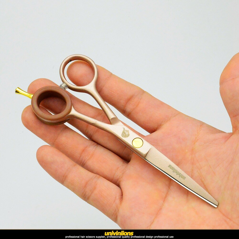 univinlions 5.5" rose gold hairdresser scissors barber hairdressing scissors haircut shears thinning hair golden scissors razor