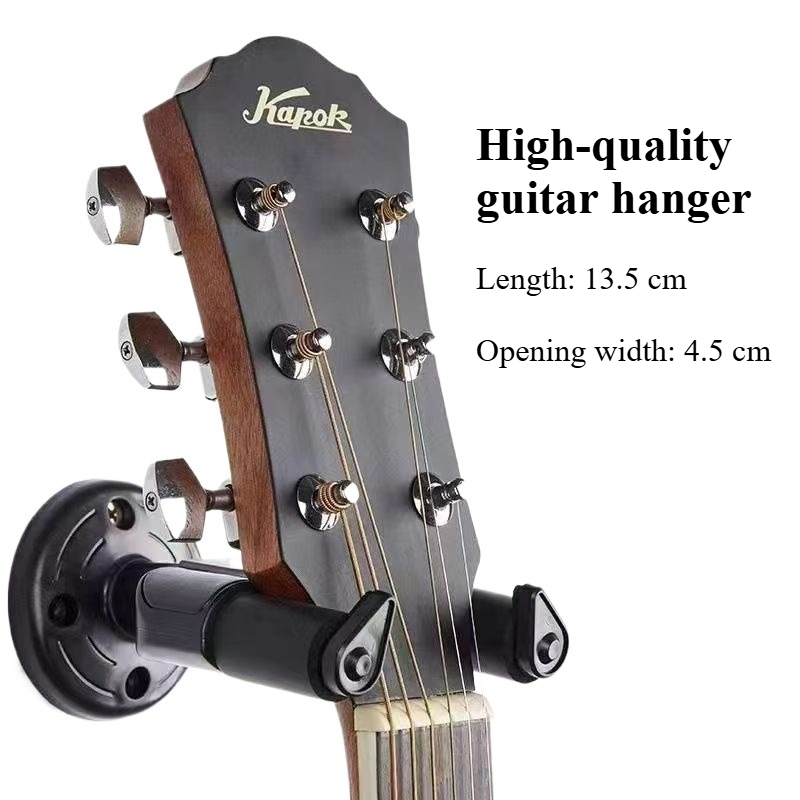 Wieszak ścienny na ukulele, uchwyt ścienny na gitarę, skrzypce, bas, hak, stojak, wspornik, wieszak ścienny: żółty