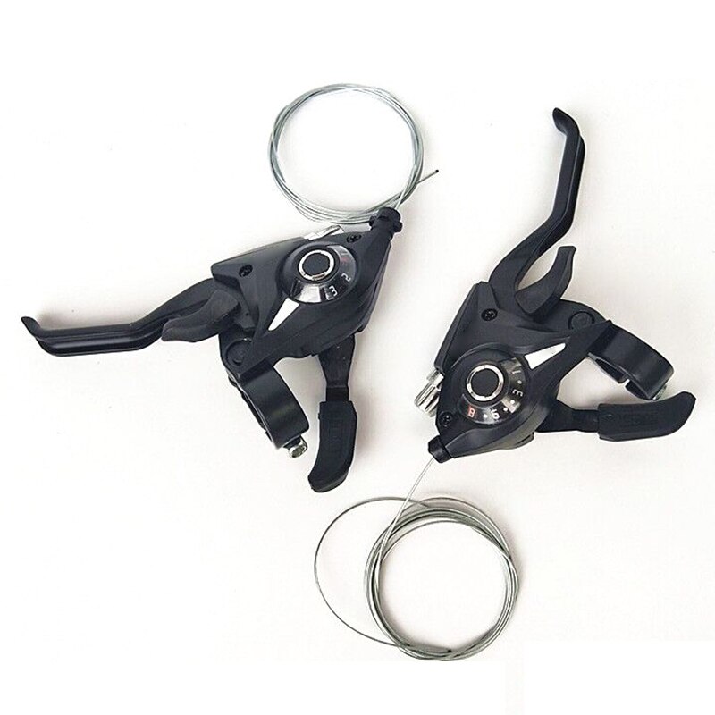 1 par bicicleta palanca de freno siameses desviadores carretera de montaña ciclismo bicicleta disco manejar metamorfo palancas WHShopping