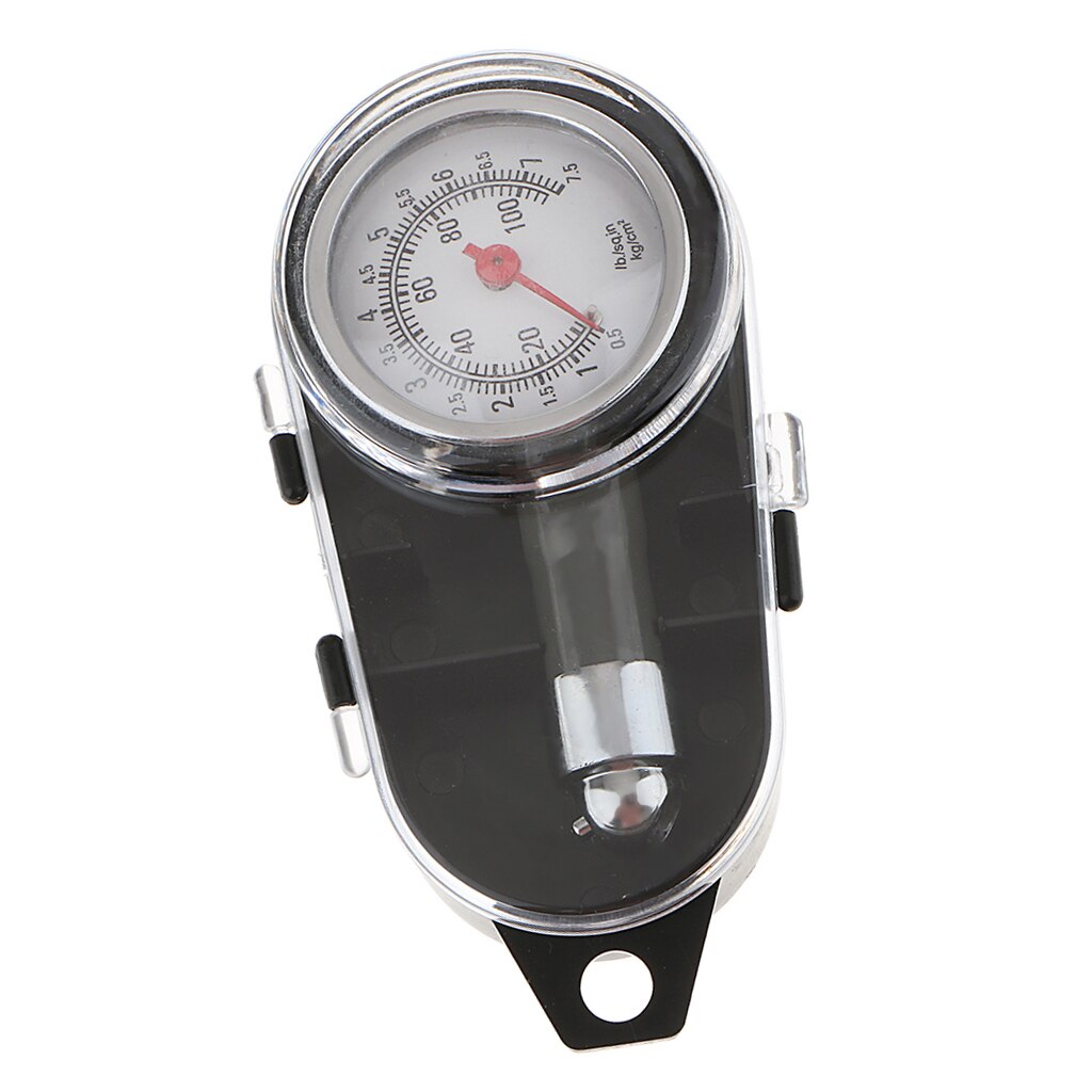 Auto Motor Car Vehicle Bike Tire Luchtdrukmeter Dial Meter Tester Grijs