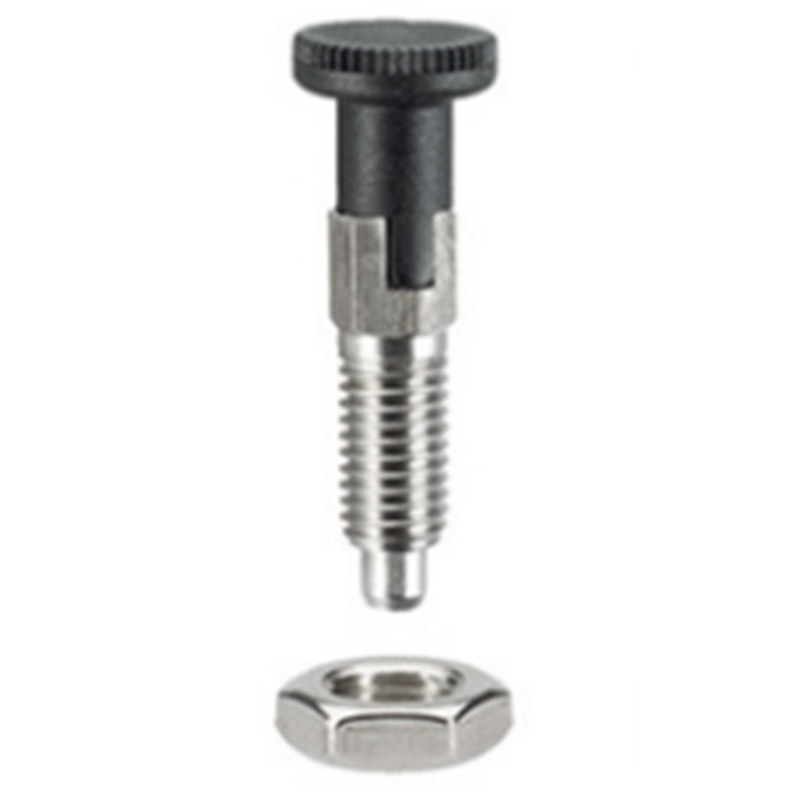 M10 Rvs Self Locking Index Plunger Pin Met Zelfsluitende Functie Voor Scheidslijn Hoofd Voor Geavanceerde Positie Loc