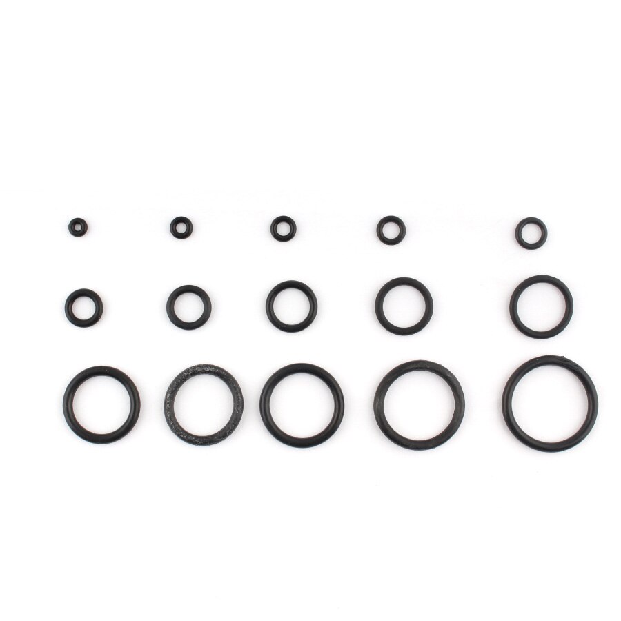 200 stk / sæt gummi o-ring sortiment kit oring skive pakning tætning o ring pakke 15 størrelser med plastkasse silikone gummi ringe