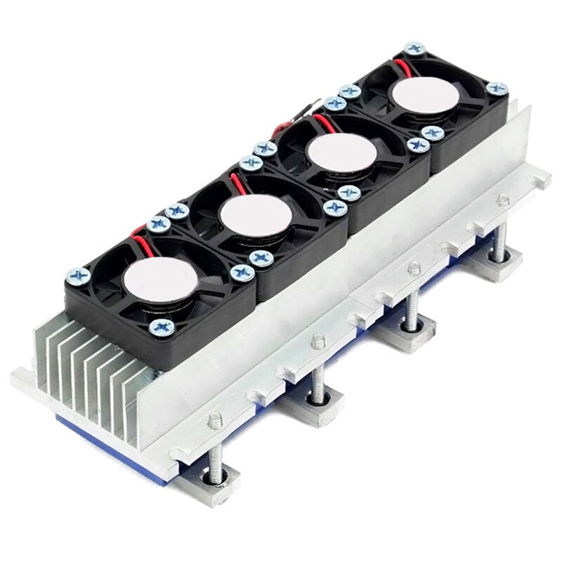 Thermoelektrischer Kühler, DIY Thermoelektrisches Peltier-Kühlhalbleiter- Kühlsystem-Kit, 12V 10A DIY Mini-Kühlschrankkonditionierer