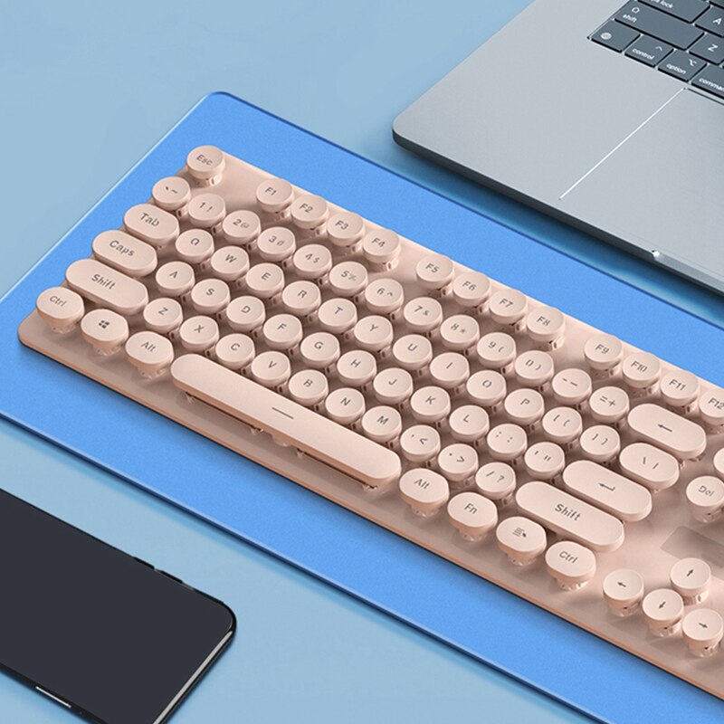 Wireless Keyboard And Mouse Set Wireless Punk Manipulator 104-Key Keyboard 2.4G USB Portable Keyboard