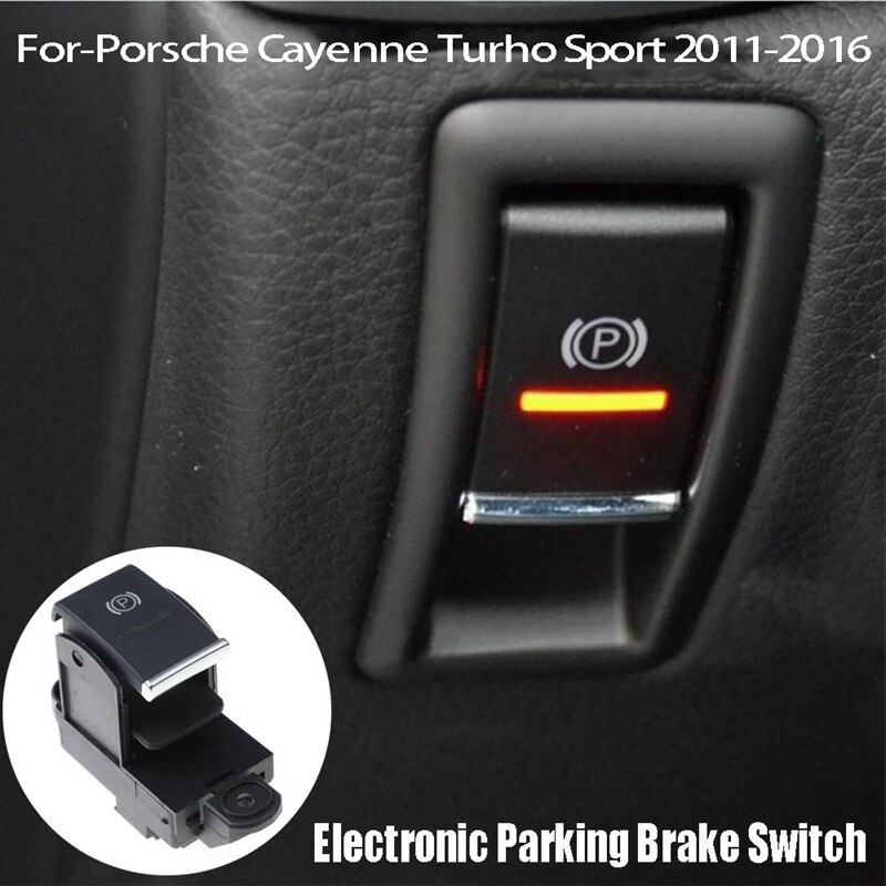 Car Electronic Parking Brake Switch Hand Brake Switch Button 95861325100 for-Porsche Cayenne Turbo Sport: Default Title