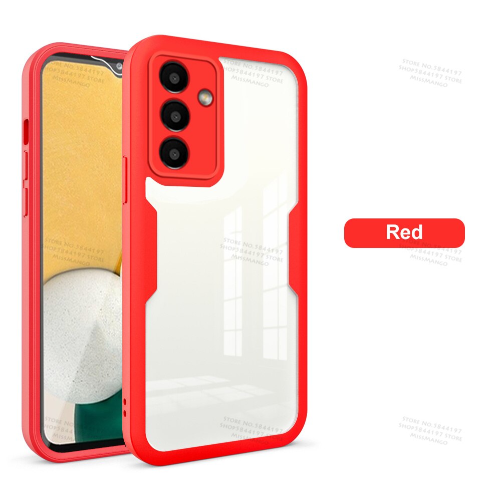 360 volle Körper Doppel Seite Bildschirm Schutz fallen Für Samsung Galaxis A13 5G 6,5 zoll Stoßfest Abdeckung für samsung samsun eine 03 Ader: Pro Samsung A13 5G / rot