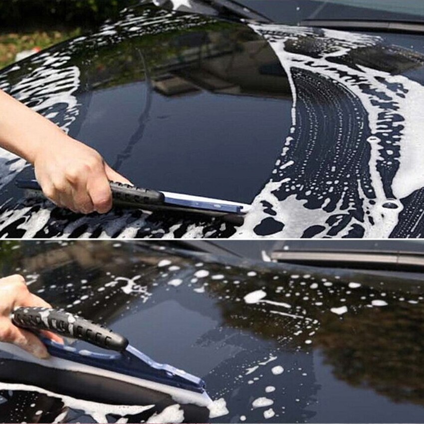 Auto Silicone Water Wisser Wissers Auto Voertuig Venster Wassen Cleaning Blade Water Vlekken Verwijderen zonder Krassen