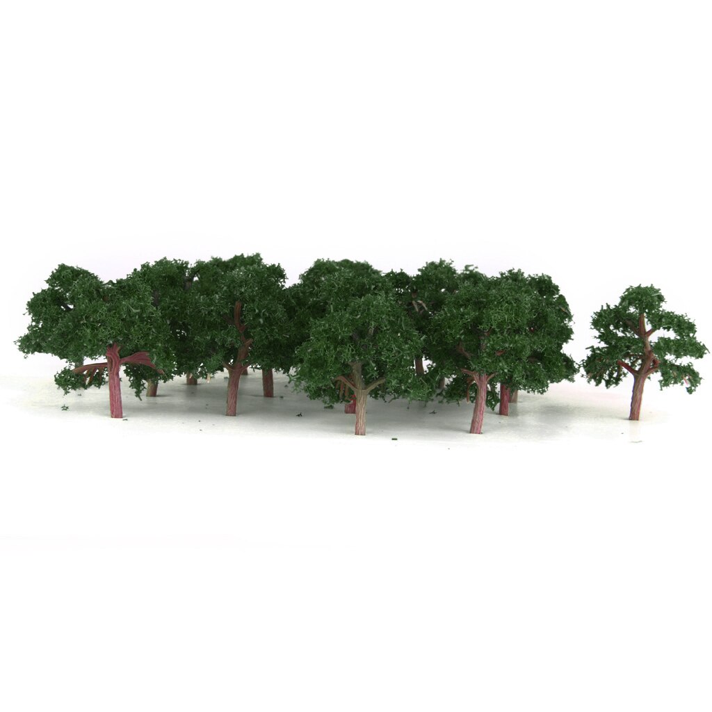 25pcs Plastic Model Tree, Forest Greenery Plants Z Gauge Building Park Garden Miniature Landscape Wargame Scenery Supplies