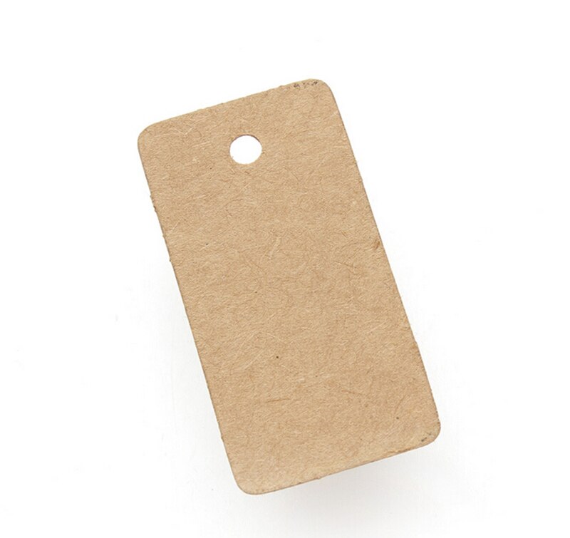 Étiquettes en papier Kraft avec ficelle, étiquette volante pour vêtement, pour bonbons/Cookies, carte d'étiquette d'emballage, 100 pièces