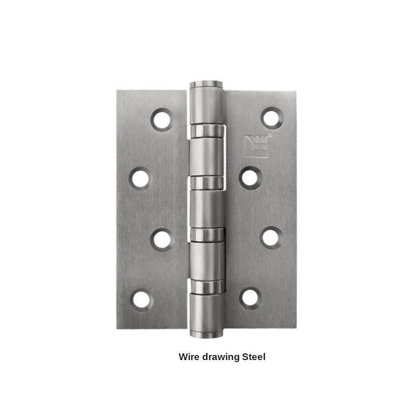 4-Inch Rvs Platte Opening Stille Lager Scharnier Voor Deur Indoor Deur Houten Deur Scharnier Voor Gemeenschappelijke Deur blad: Steel color