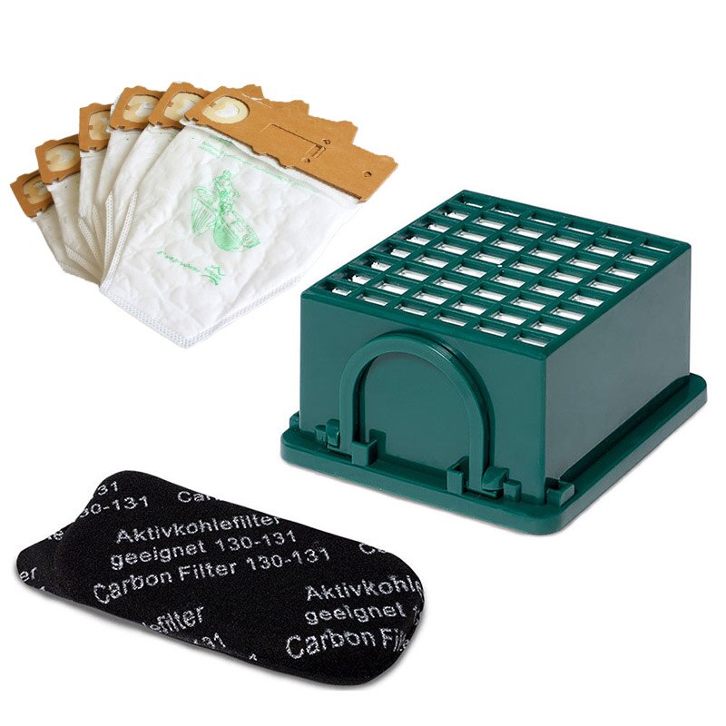 10 Staubsaugerbeutel Filtertüten Passend Für Vorwerk Kobold 130 131 Duft Wald - Primebag-Set