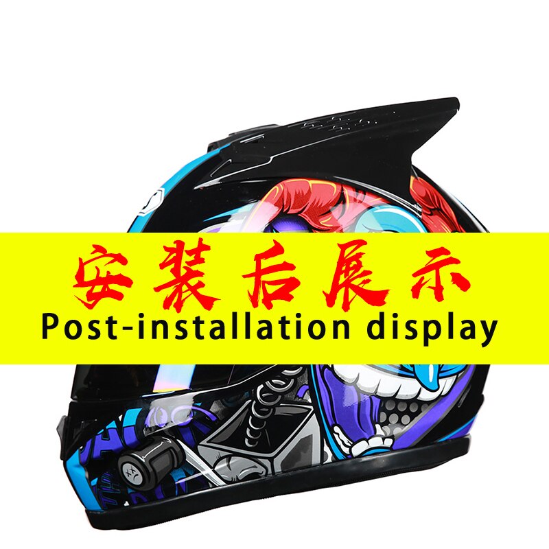 Motorrad Helm spezielle Horn Horn motorrad persönlichkeit cool ist geeignet für sterben meisten helme