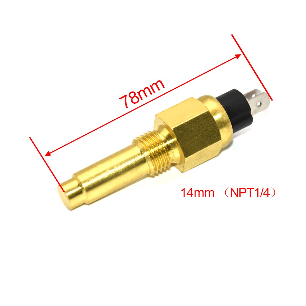 14mm 17mm 21mm Universal Water Temperature Sensor Diesel Engine With Temp Alarm For Car Auto Truck Racing Water Temp Gauge: 1PC 14MM