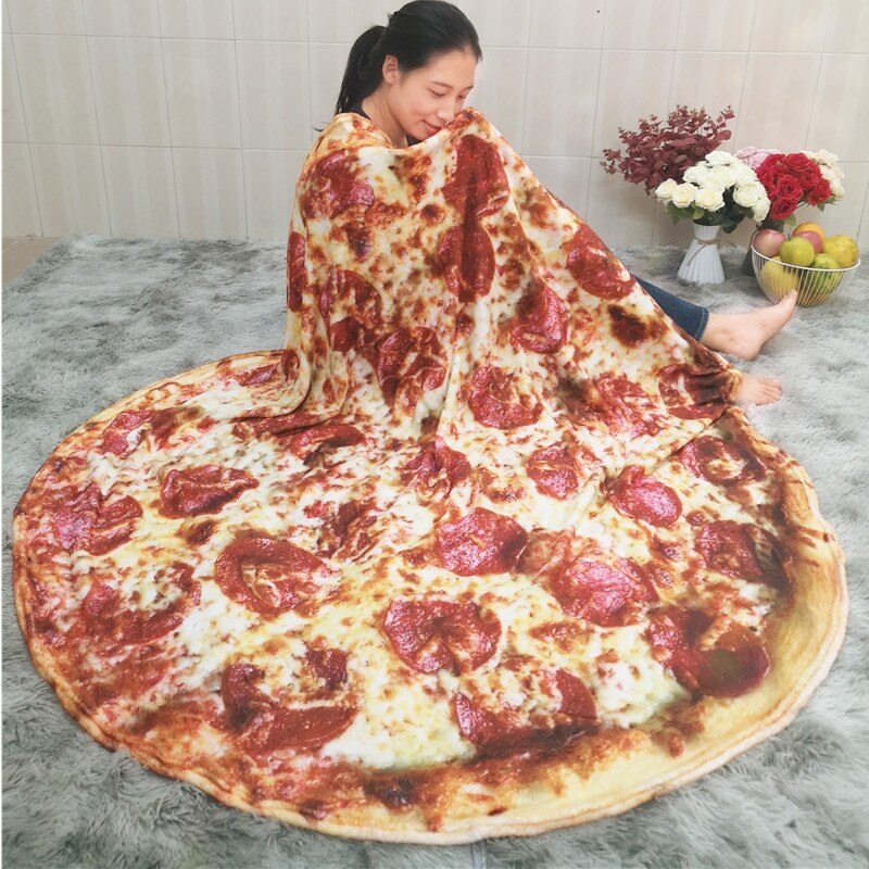 Pizza Tortilla Tortilla Blanket Pita Lavash soft blanket for bed wool sofa plaid plush bedspread Manta Burrito Koce